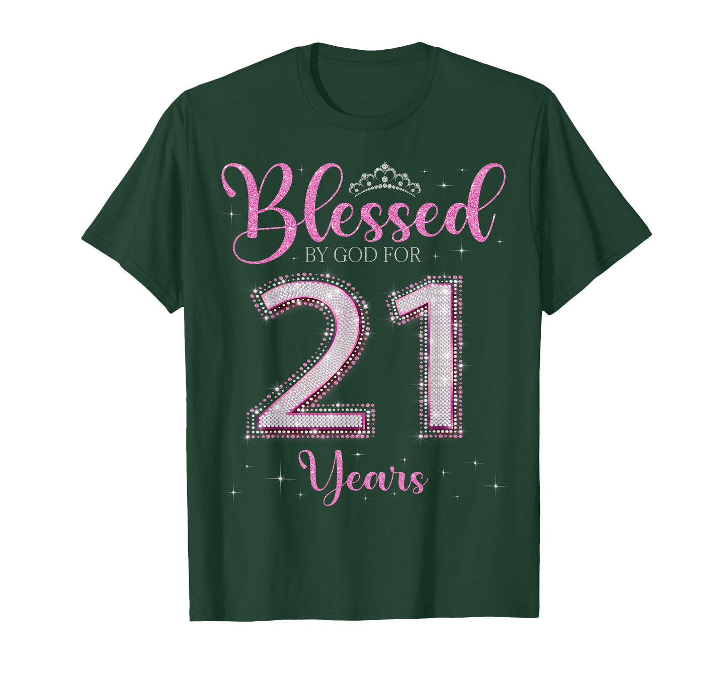 Blessed By God For 21 Years Old 21st Birthday 21st Bday T-Shirt