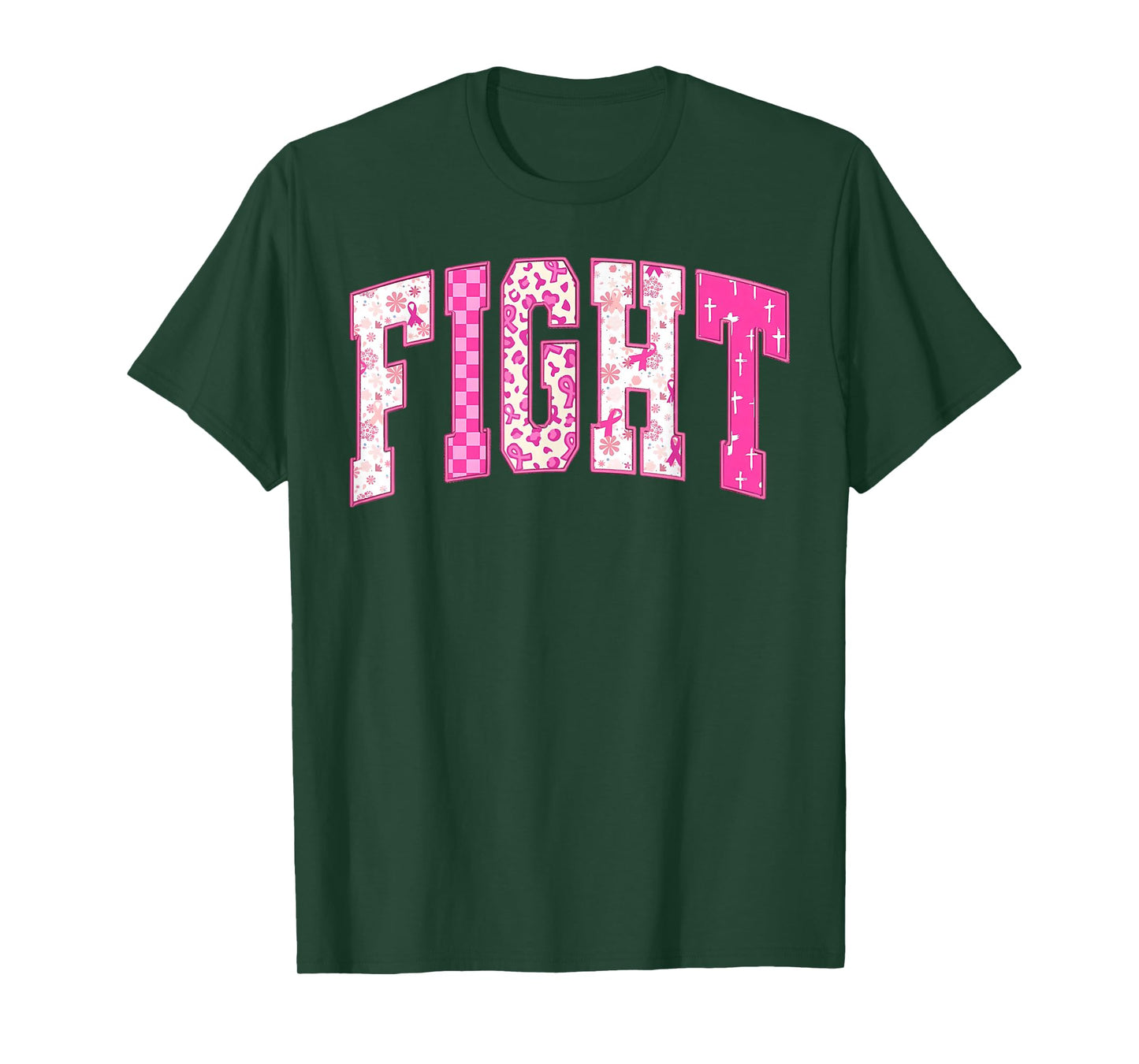 Breast Cancer Christian Fight Hope Faith Love Matching Group T-Shirt