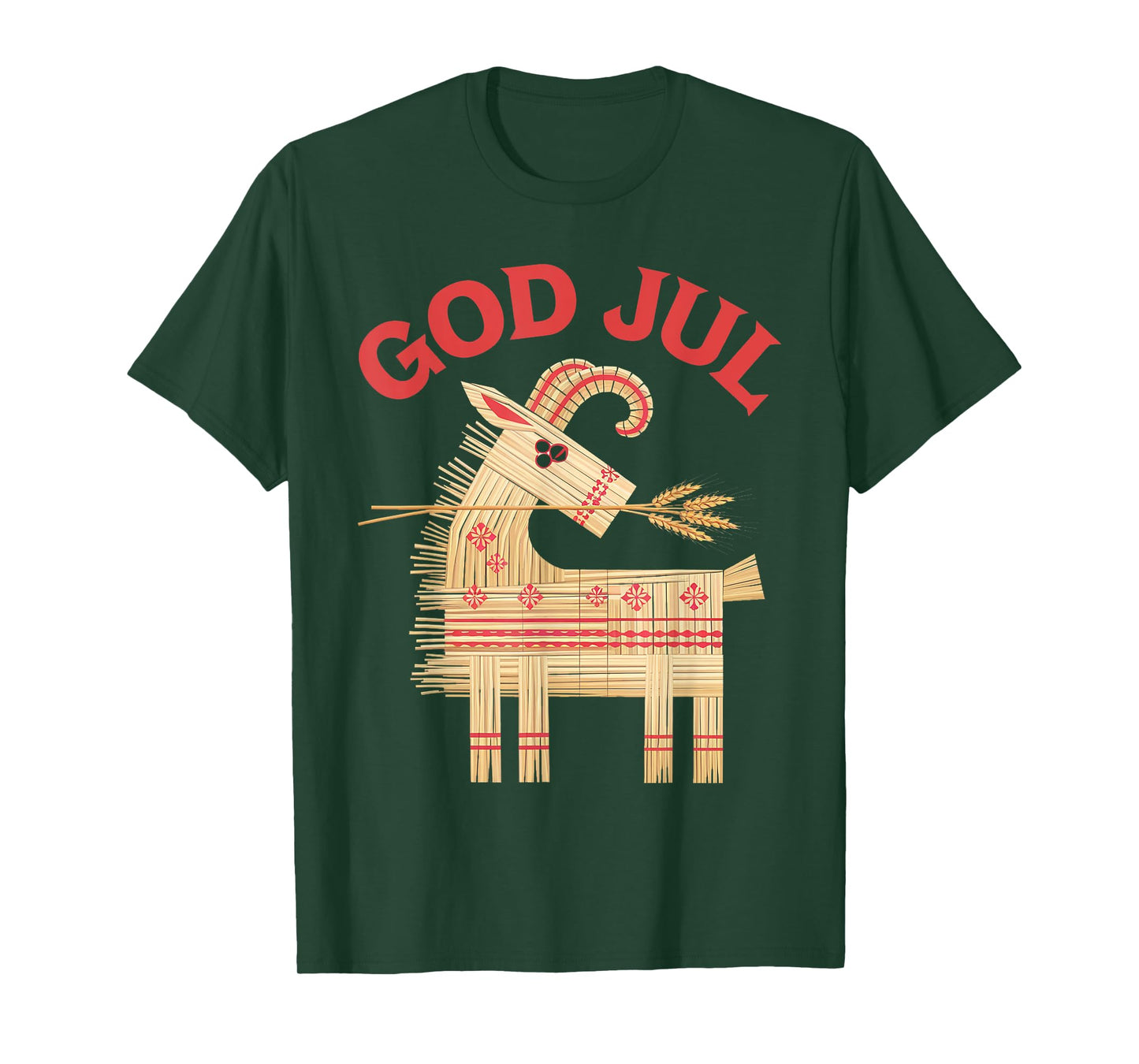 God Jul Merry Christmas Norwegian Swedish Scandinavian T-Shirt