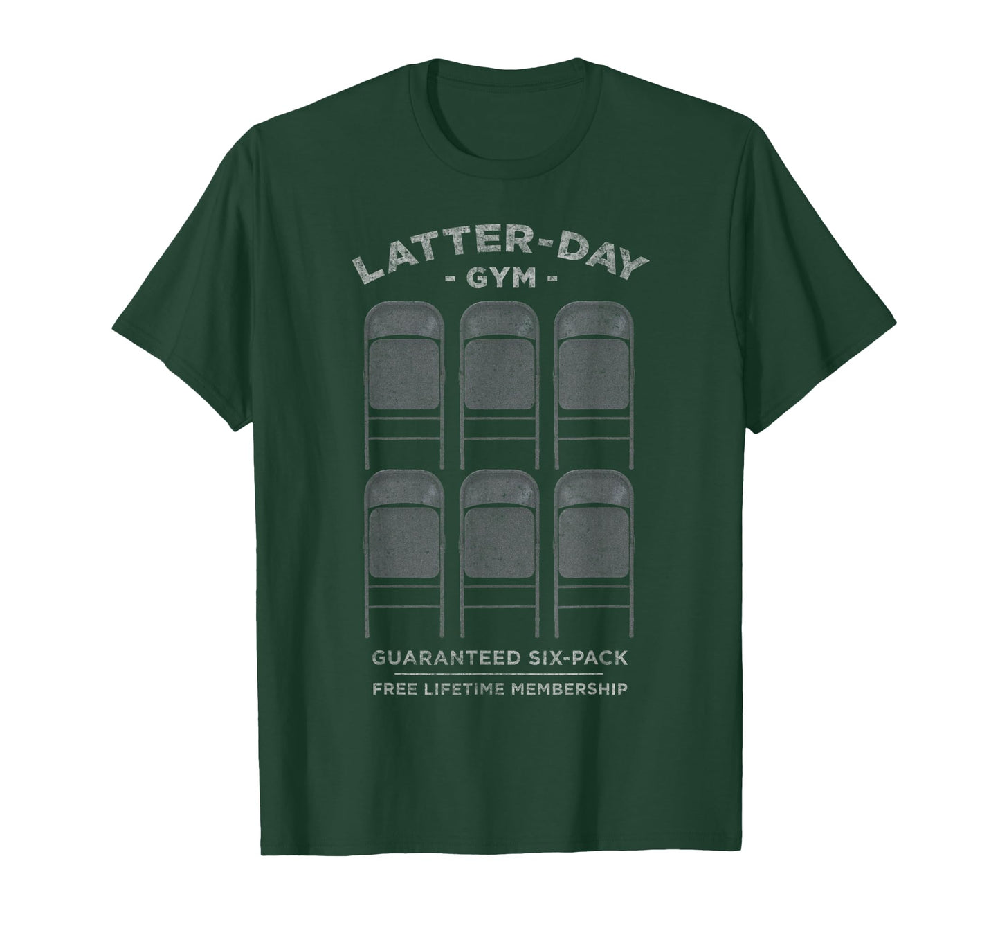 Latter-day Gym - Funny Mormon Folding Chair & Exercise Meme T-Shirt