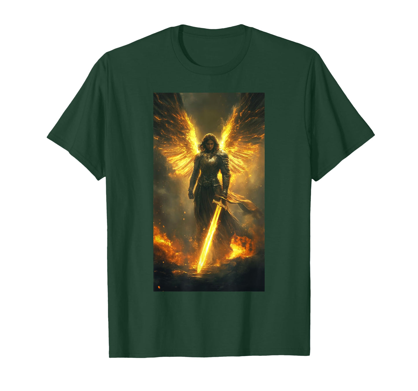 Catholic Saint Michael Archangel Angel Warrior T-Shirt