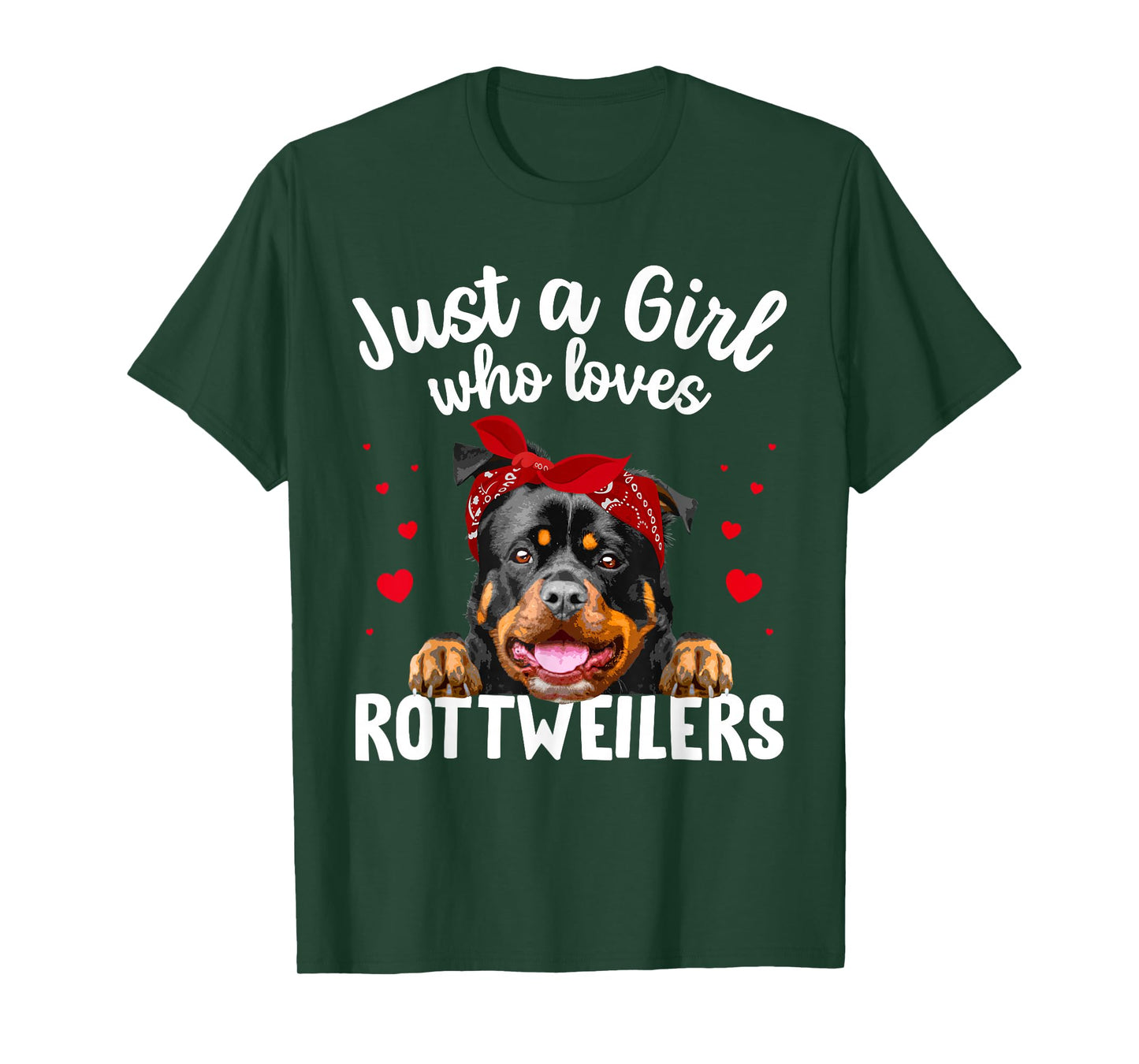 Funny Rottweiler Art For Women Girls Rottie Rottweiler Lover T-Shirt