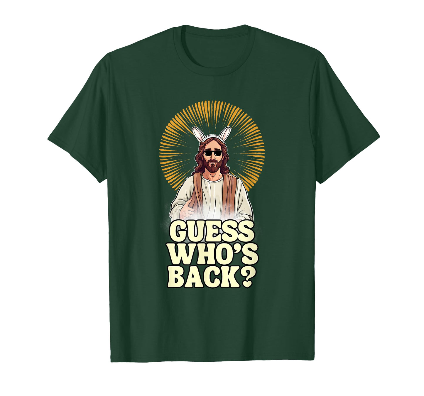 Guess Whos Back Jesus Easter Funny Religious Men Women Kids T-Shirt