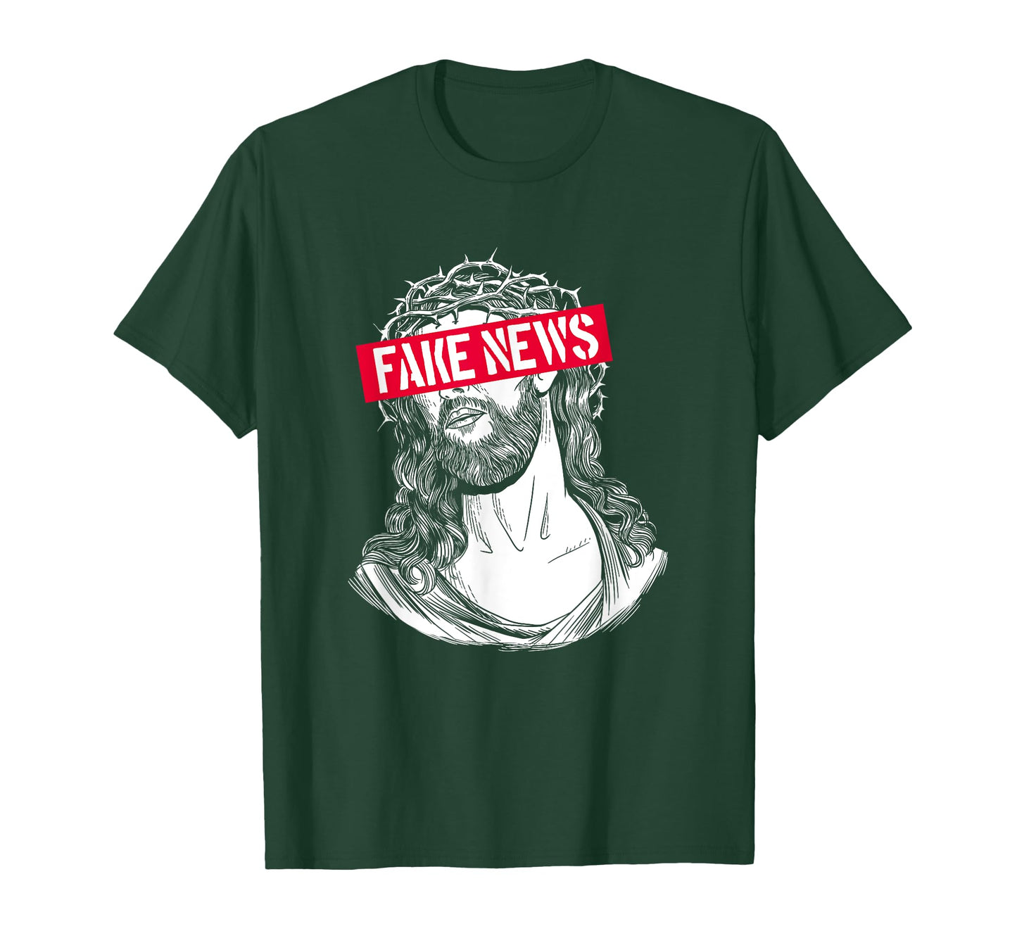 Blackcraft Anti-Christian Fake News Funny Jesus Atheist T-Shirt