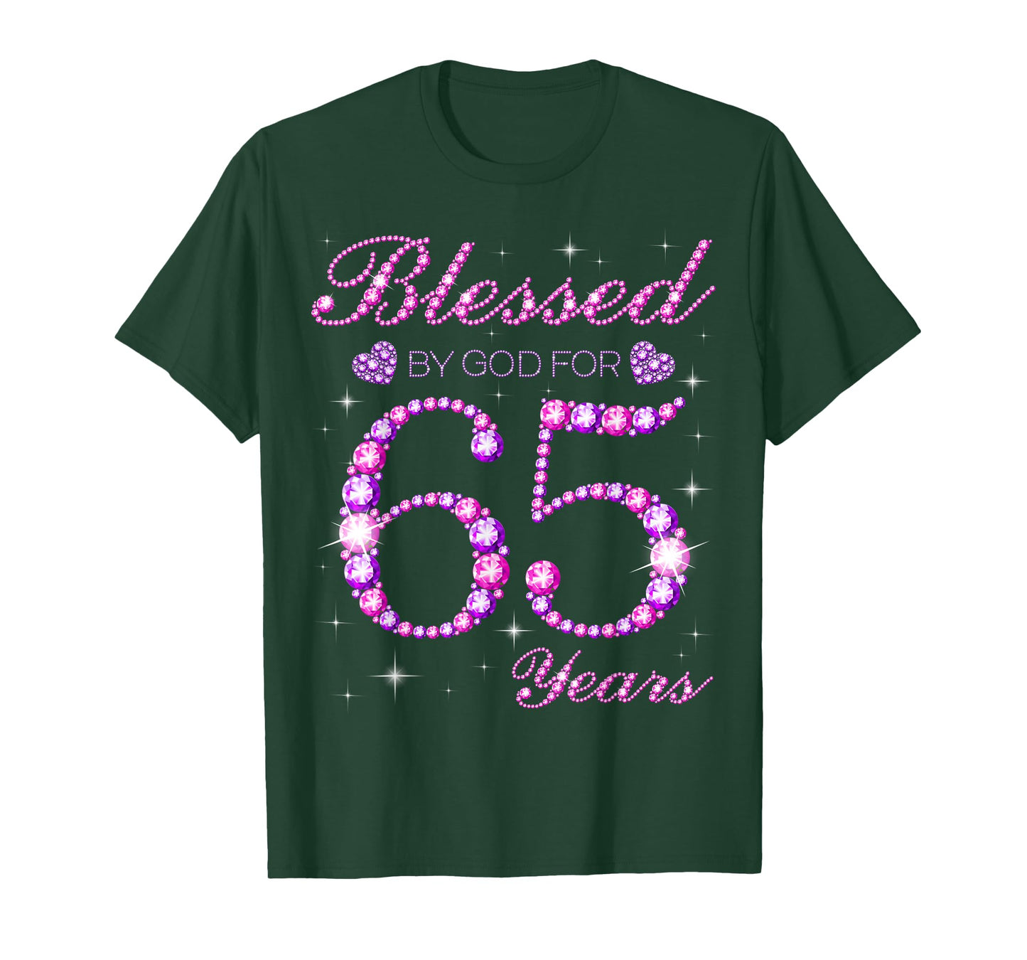 Blessed by God for 65 Years Old 65th Birthday Party T-Shirt