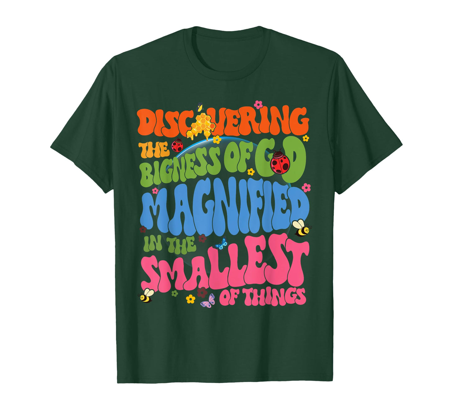 Magnified VBS 2025 Discovering Bigness Of God Christ Quote T-Shirt