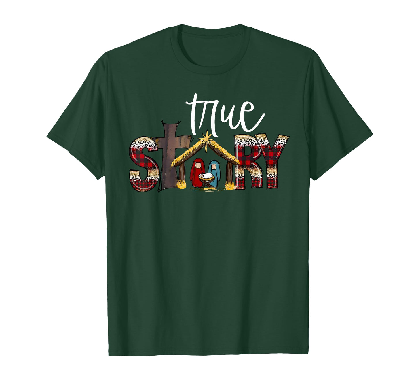 True Story Baby Jesus Bible Christian Faith Christmas Pajama T-Shirt