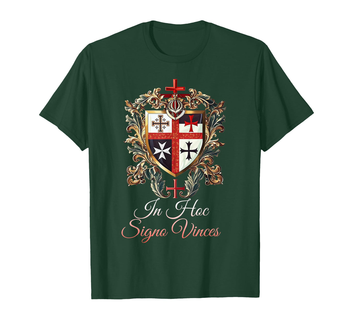 Catholic Knight Templar Crusader Cross Latin T-Shirt