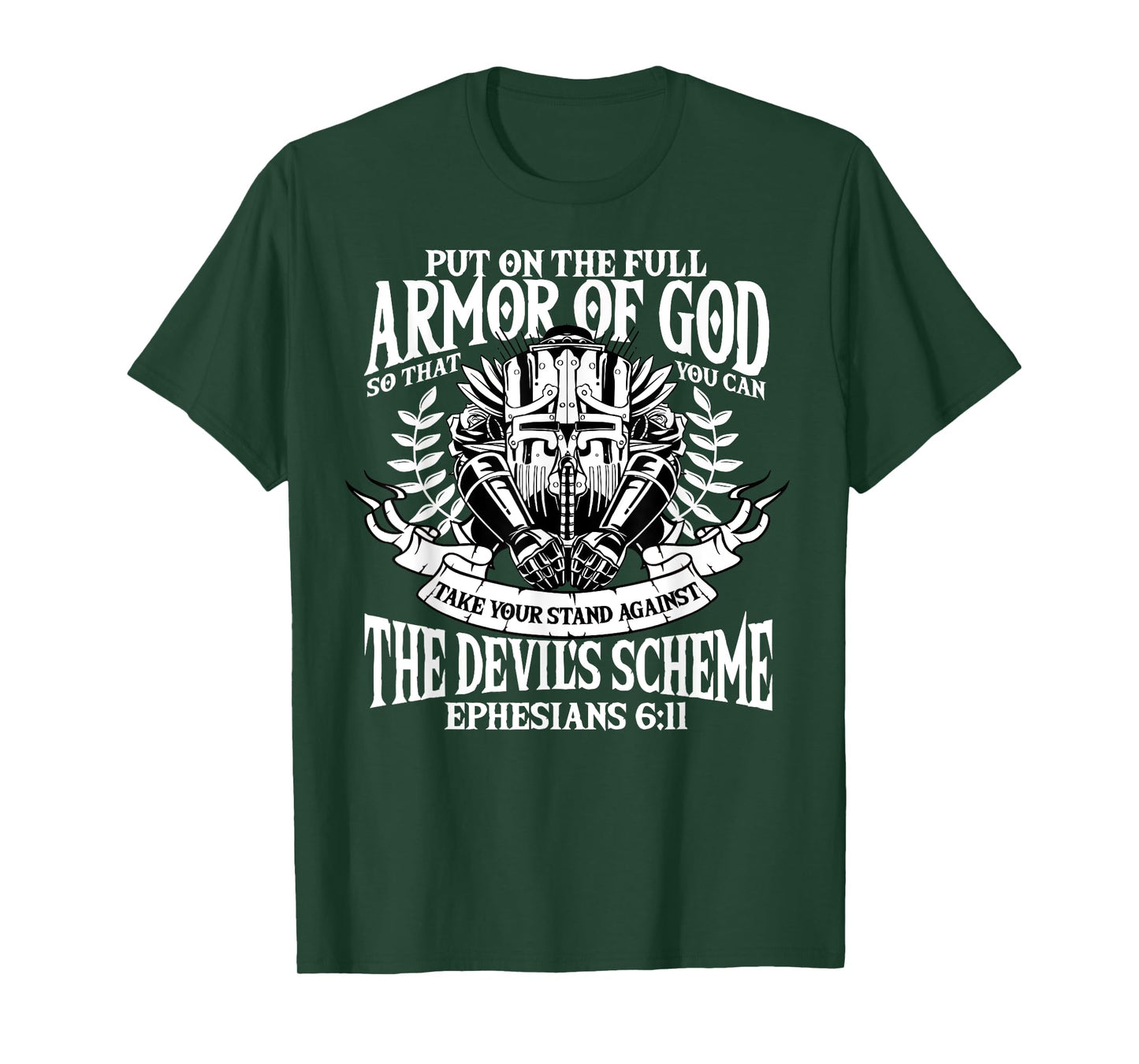 Ephesians 6:11 Armor of God Christian Bible Verse Religious T-Shirt