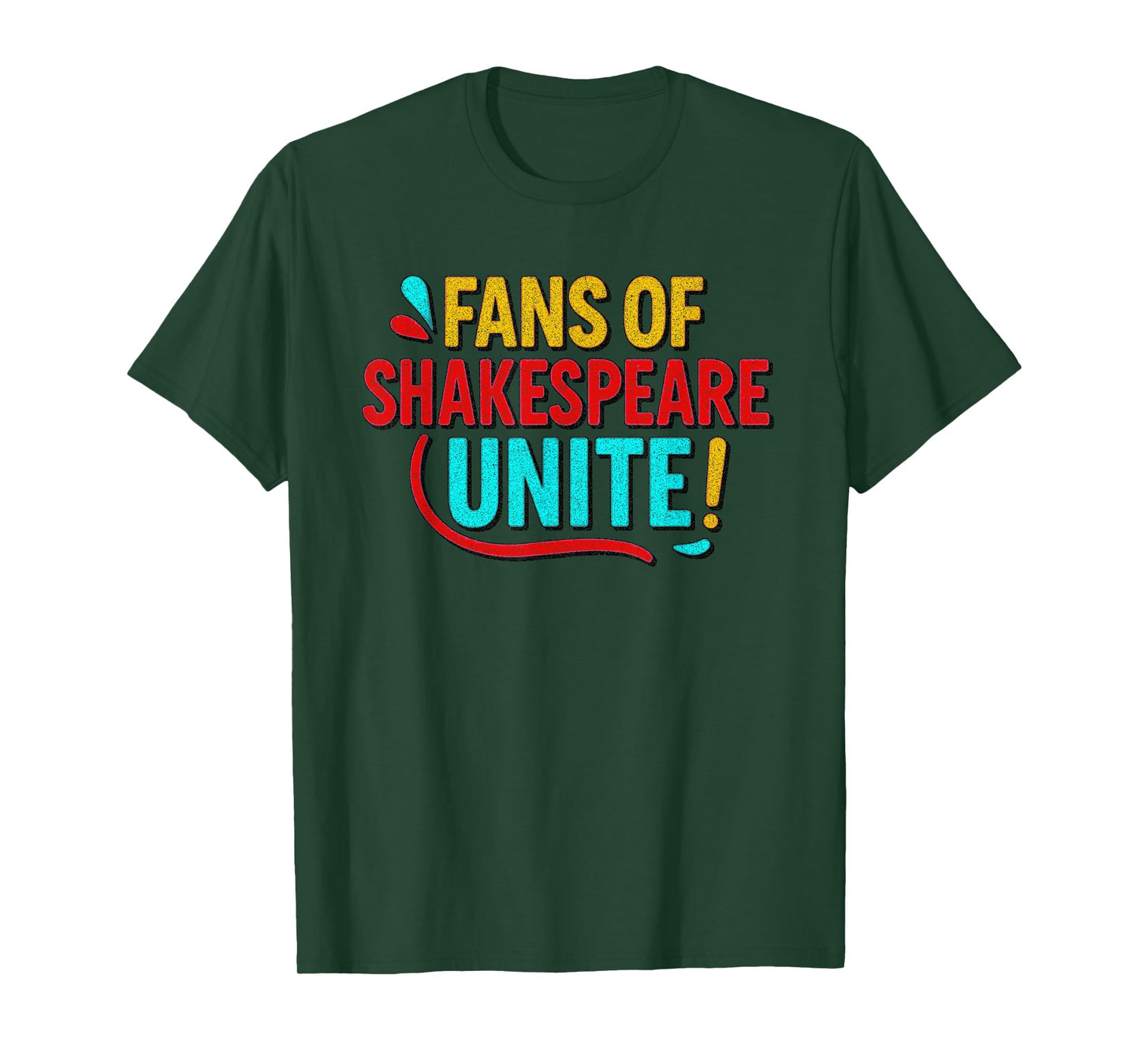 Distressed Fans Shakespeare Unite Humorous Funny Slogan Meme T-Shirt