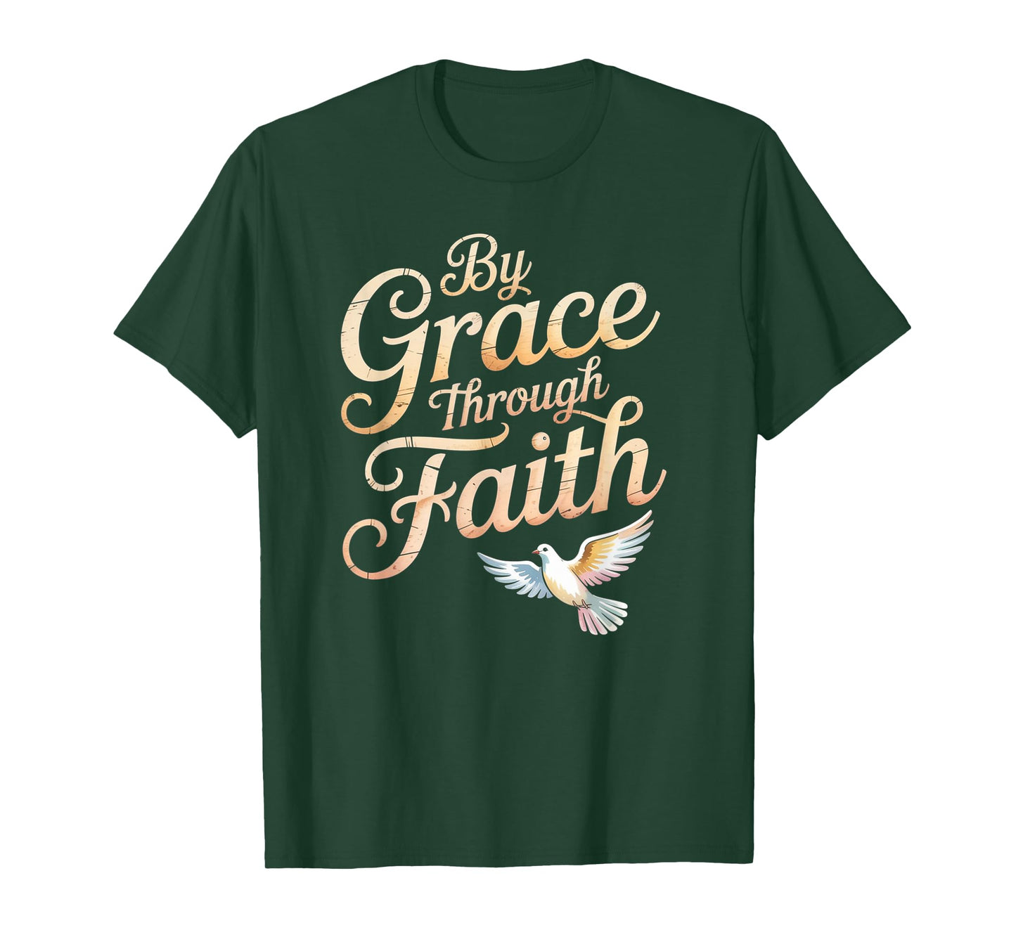 Grace Through Faith Ephesians 2:8-9 Christian Tee T-Shirt