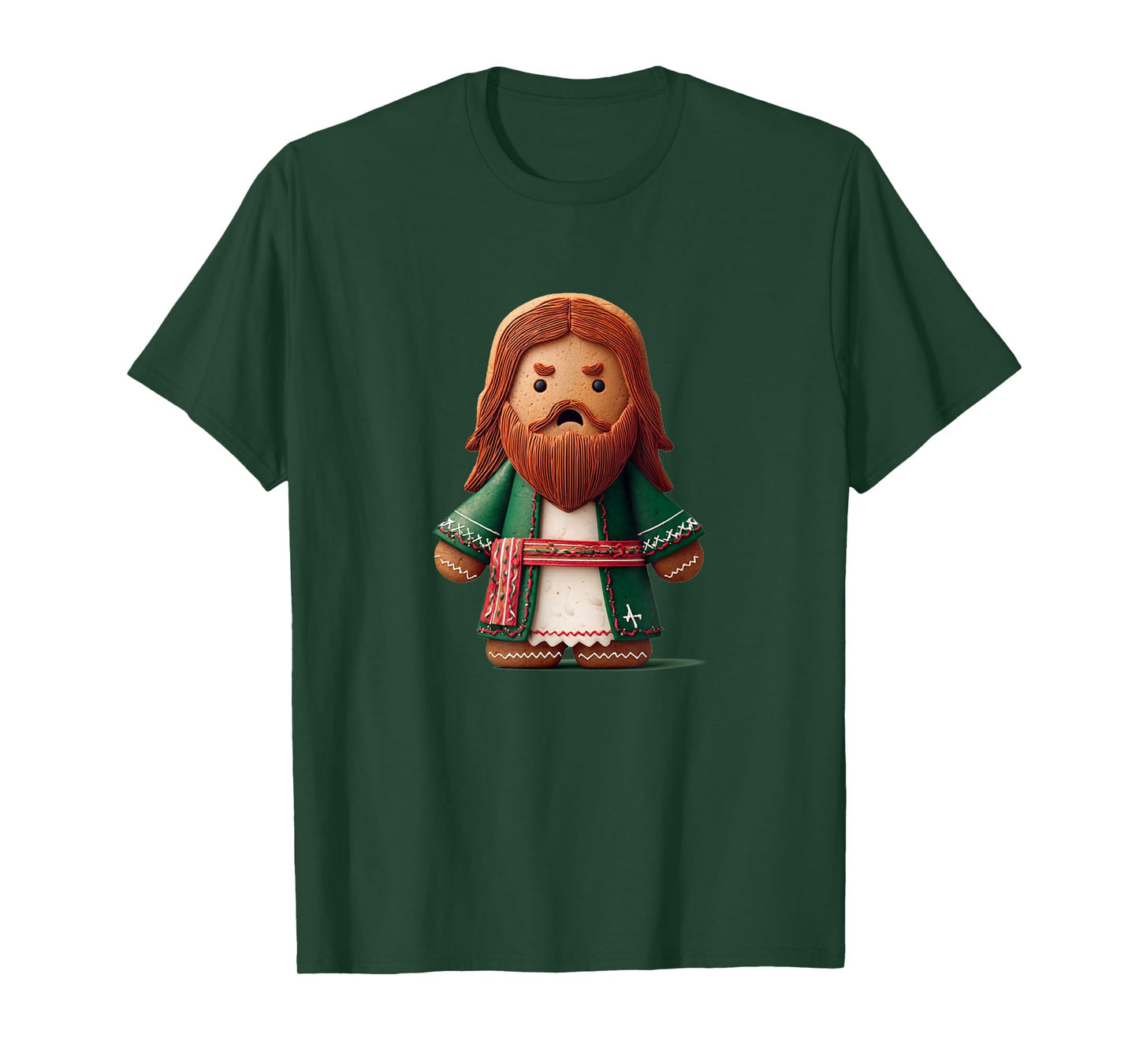Grumpy Jesus Christ Gingerbread Costume T-Shirt