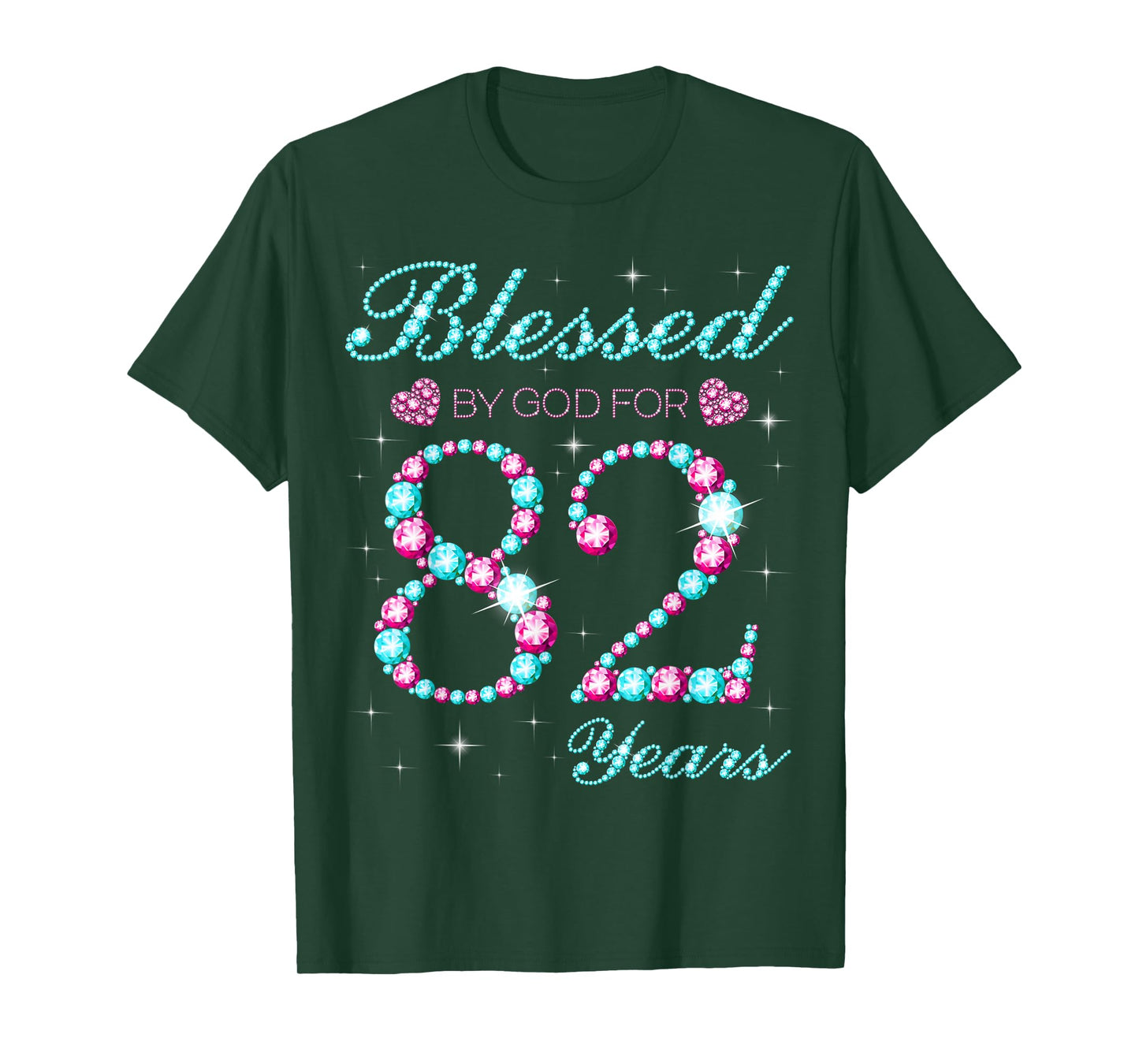 Blessed By God For 82 Years Old 82nd Birthday Party B-day T-Shirt