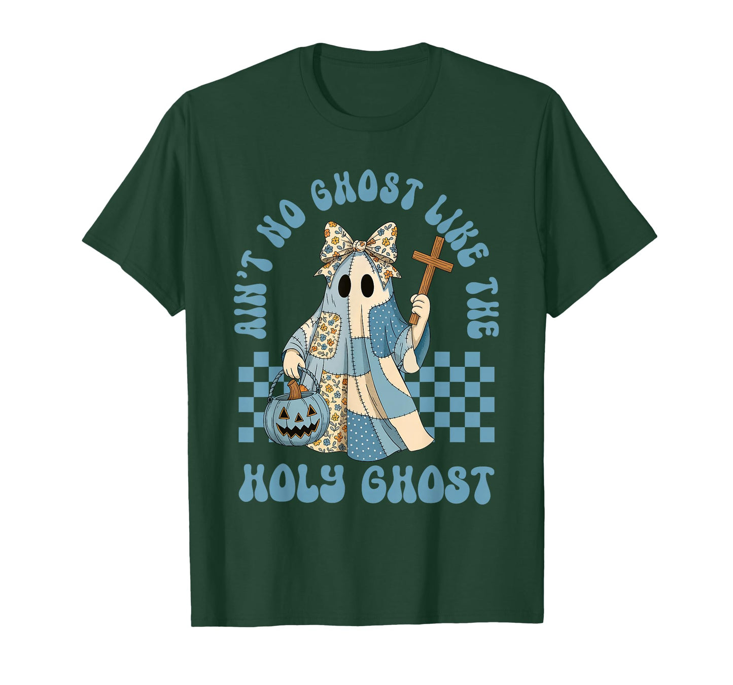 Groovy Aint No Ghost Like The Holy Ghost Christian Halloween T-Shirt