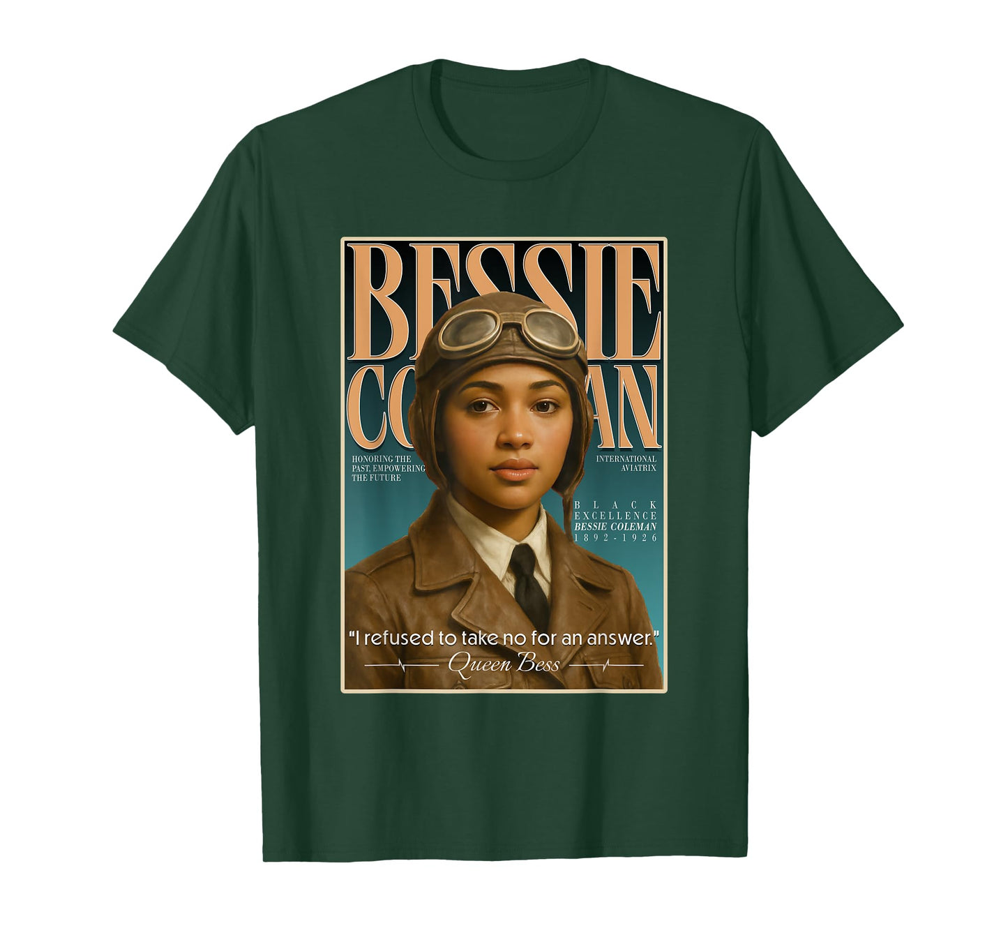 Bessie Coleman – First Black Female Pilot Tribute T-Shirt