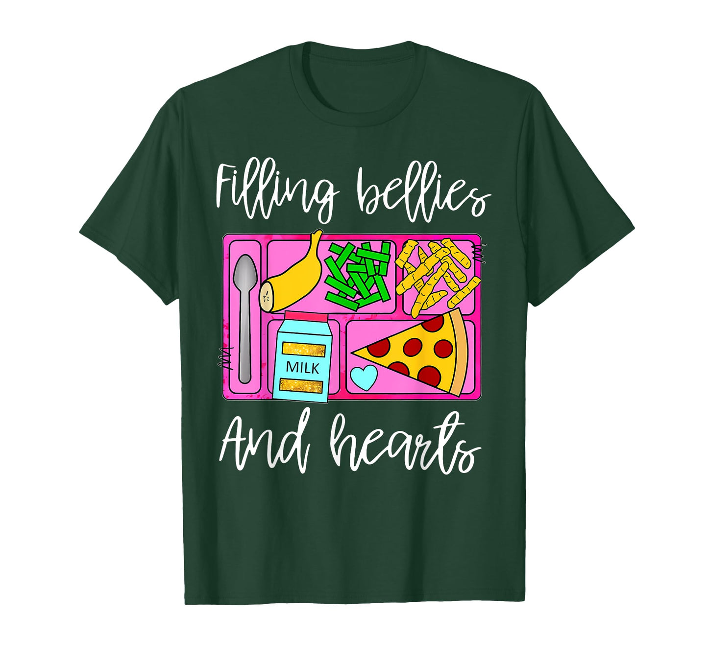 Cafeteria Worker Snacks School Lunch Lady Food Service Crew T-Shirt