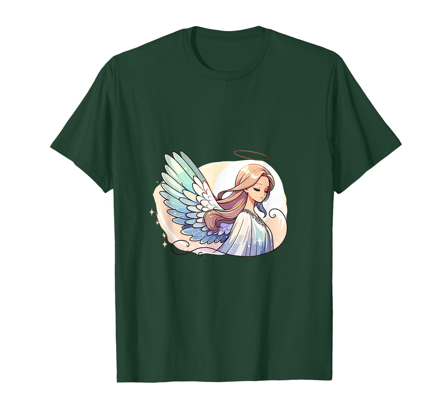 Elegant Angel Pastel Wings Heavenly Spiritual Art T-Shirt