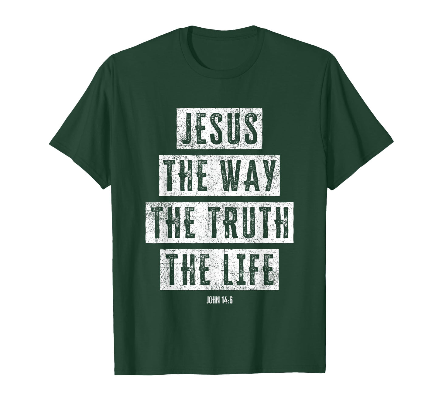 Jesus Christ Way Truth Life Women Men Family Christian Faith T-Shirt