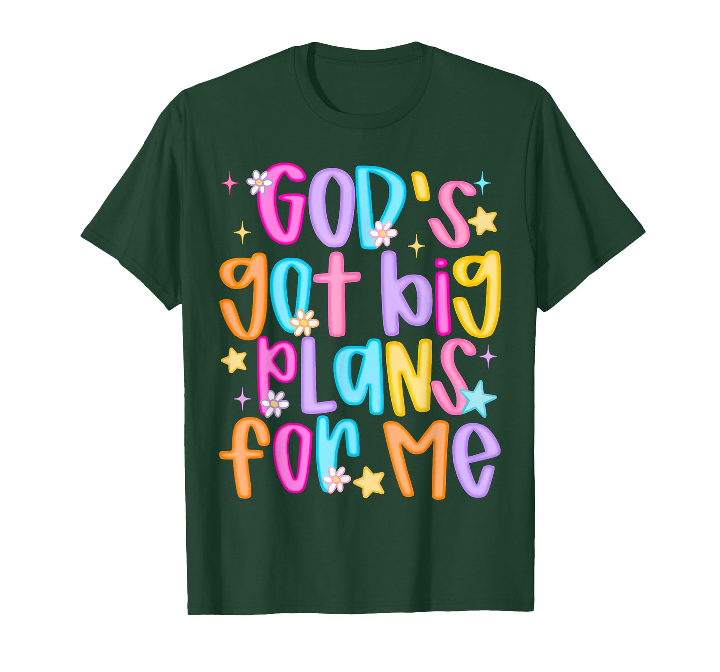 God's Got Big Plans For Me Religious Christian Prayer Kids T-Shirt