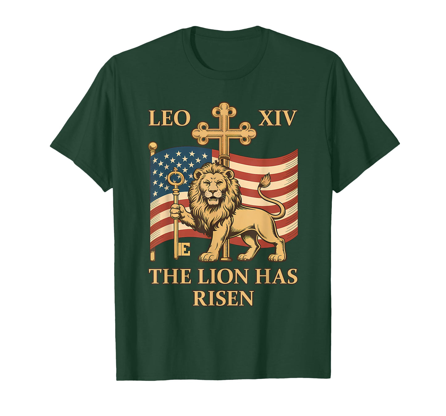 Vatican Pope Leo XIV - The Lion Has Risen T-Shirt
