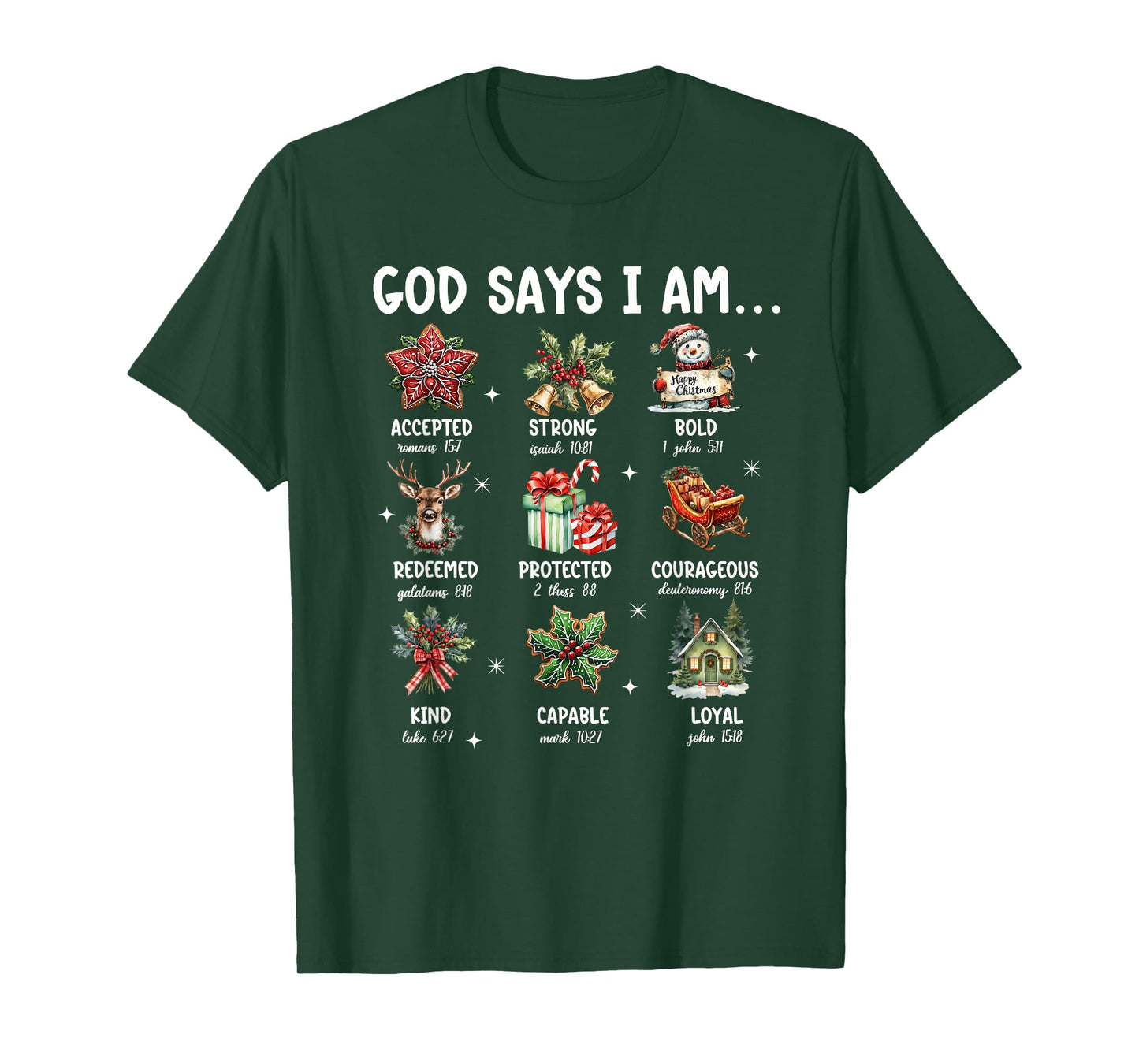 God Says I Am Cute Ghost Floral Groovy Halloween Christian T-Shirt