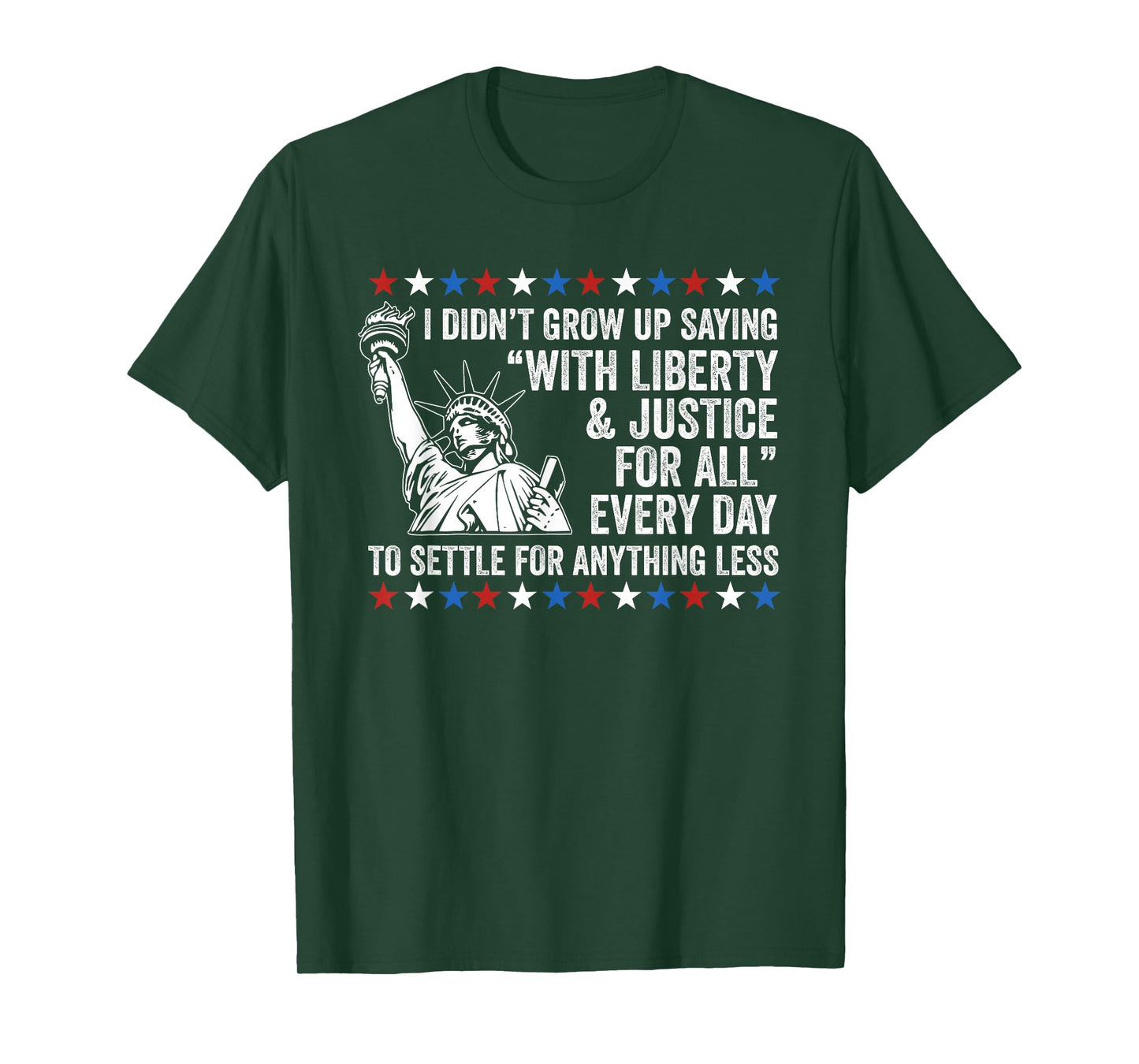 Liberty Justice For All Patriotic 4th Of July T-Shirt