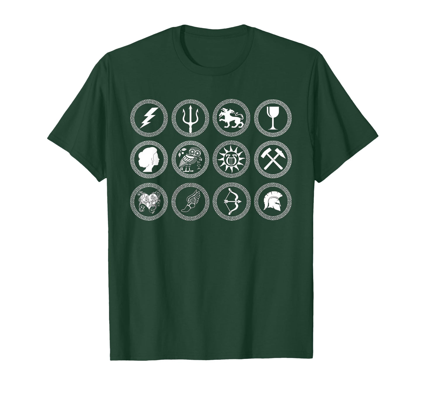 Greek Gods and Goddesses of Olympus Greek Mythology T-Shirt