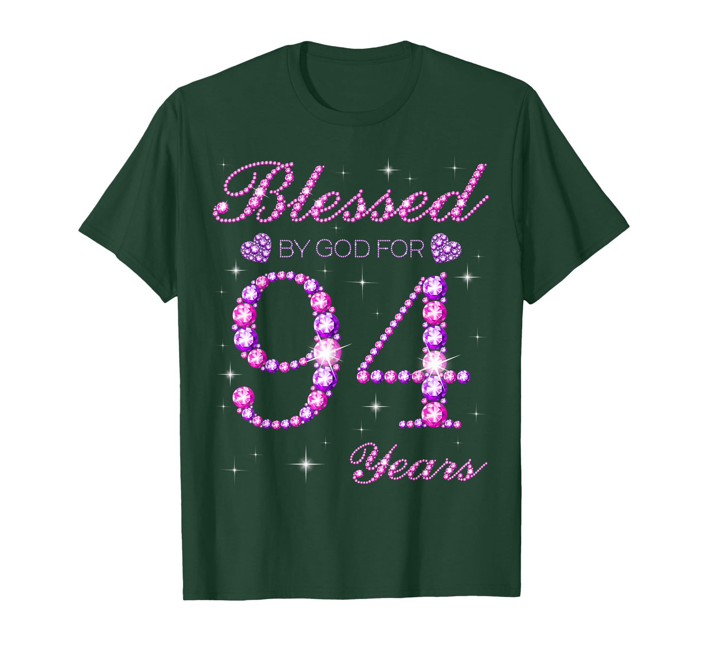 Blessed by God for 94 Years Old 94th Birthday Party T-Shirt
