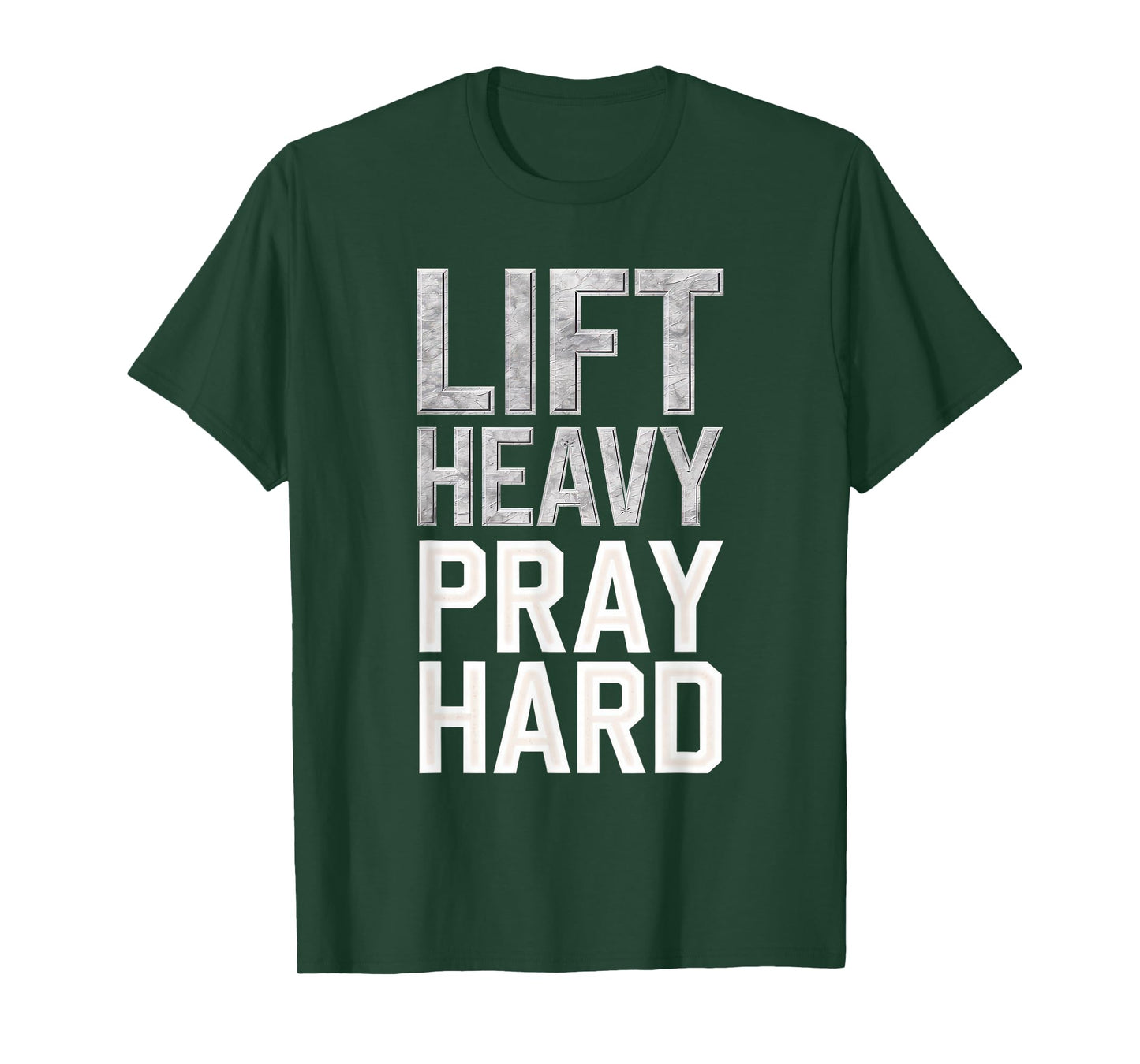 Lift Heavy Pray Hard Tshirt Gym Christian Gift Jesus Faith T-Shirt