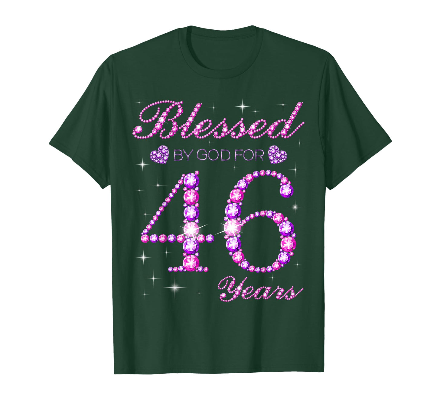 Blessed by God for 46 Years Old 46th Birthday Party T-Shirt