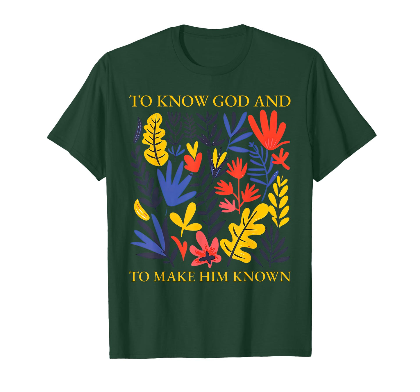Floral to Know God and to Make Him Known Boho Wildflowers T-Shirt