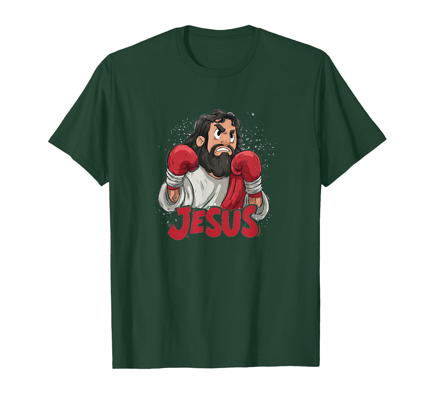 Awesome Jesus with Speech for Fighter and Believer T-Shirt