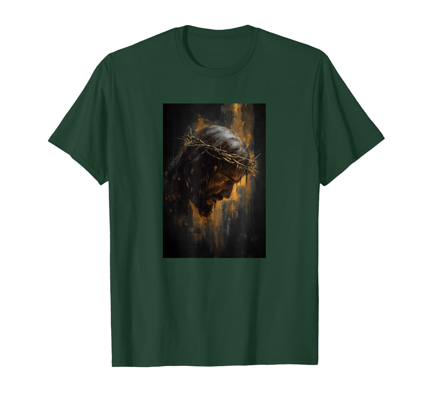 Man of Sorrows Crowned in Thorns Face of Jesus Christ T-Shirt
