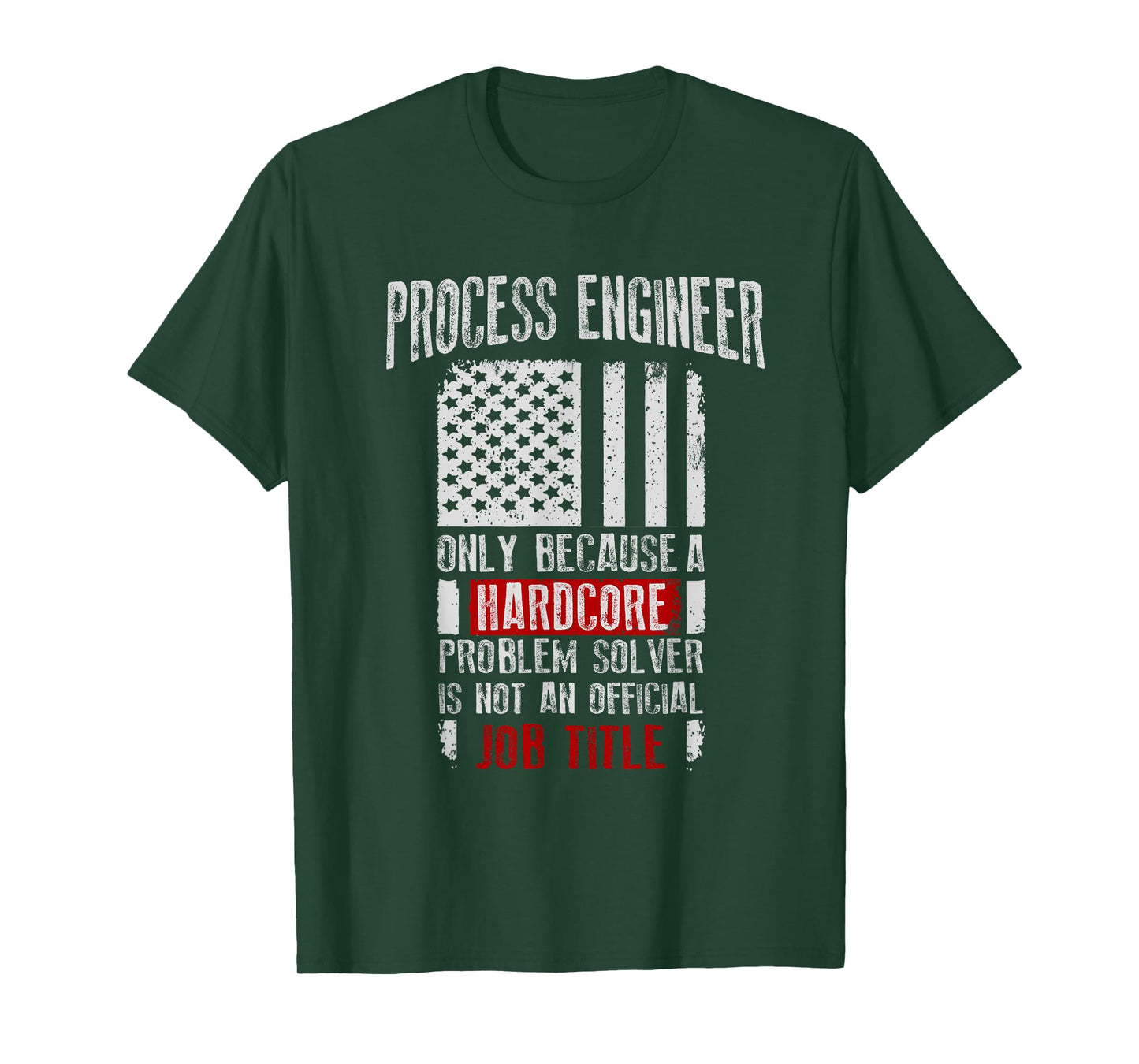Process Engineer Definition Vintage USA American Flag T-Shirt