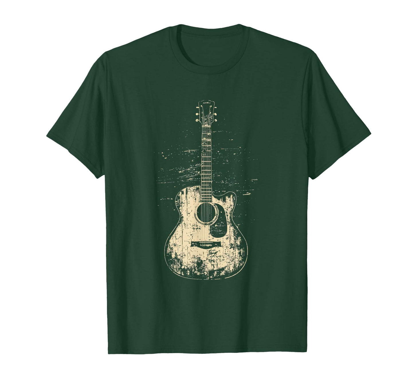Acoustic Guitar Player Vintage Rock Graphic T-Shirt