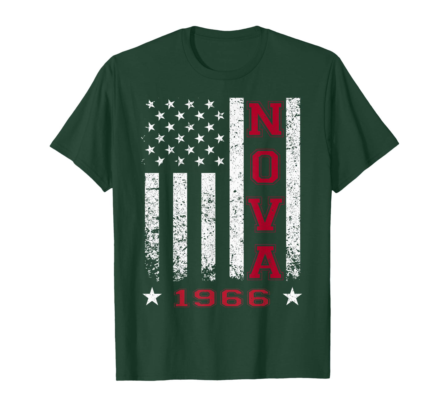 Jersey Style Nova 66 1966 Classic Old School Muscle Car T-Shirt