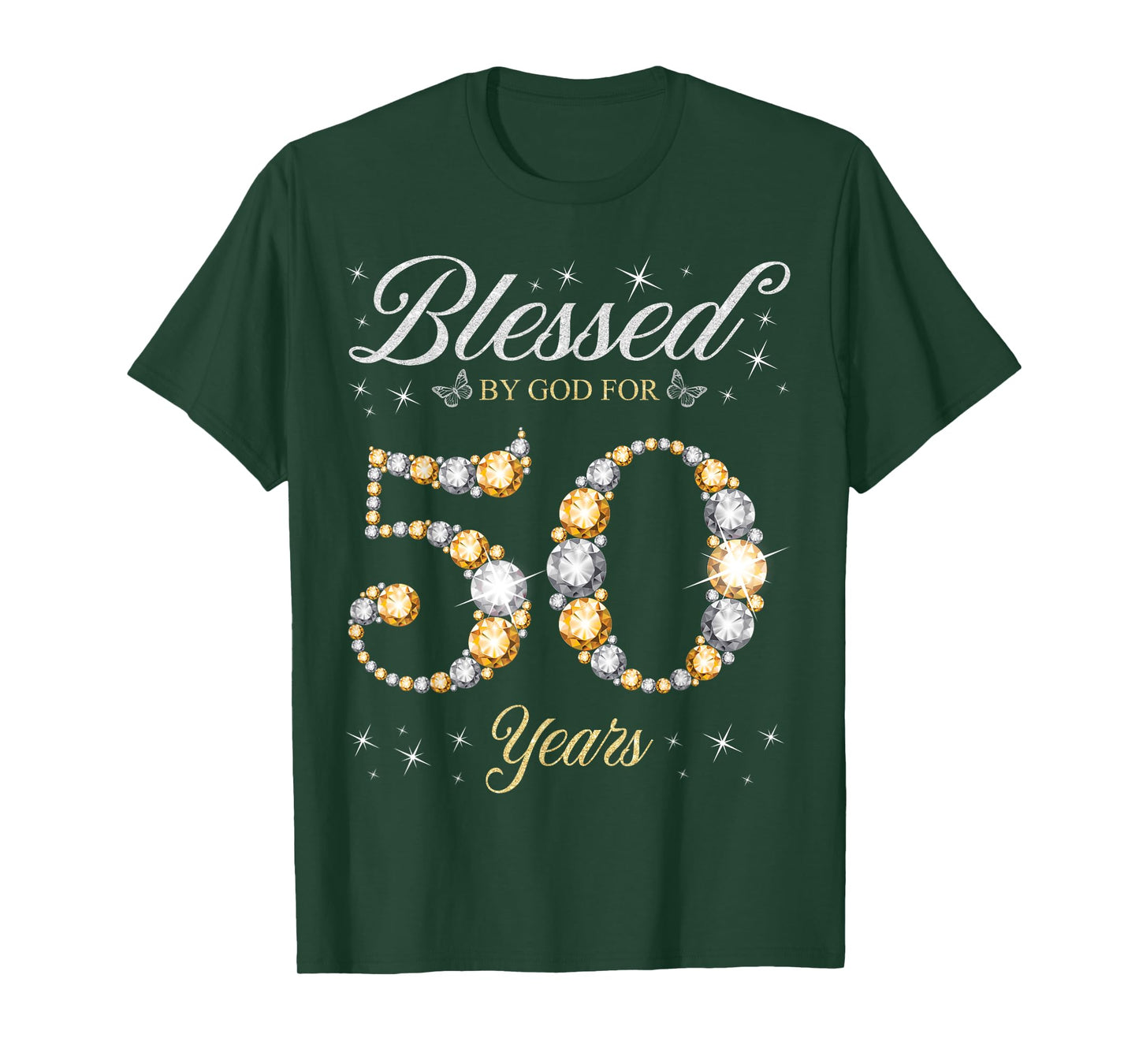 Blessed By God For 50 Years Old 50th Birthday Party T-Shirt