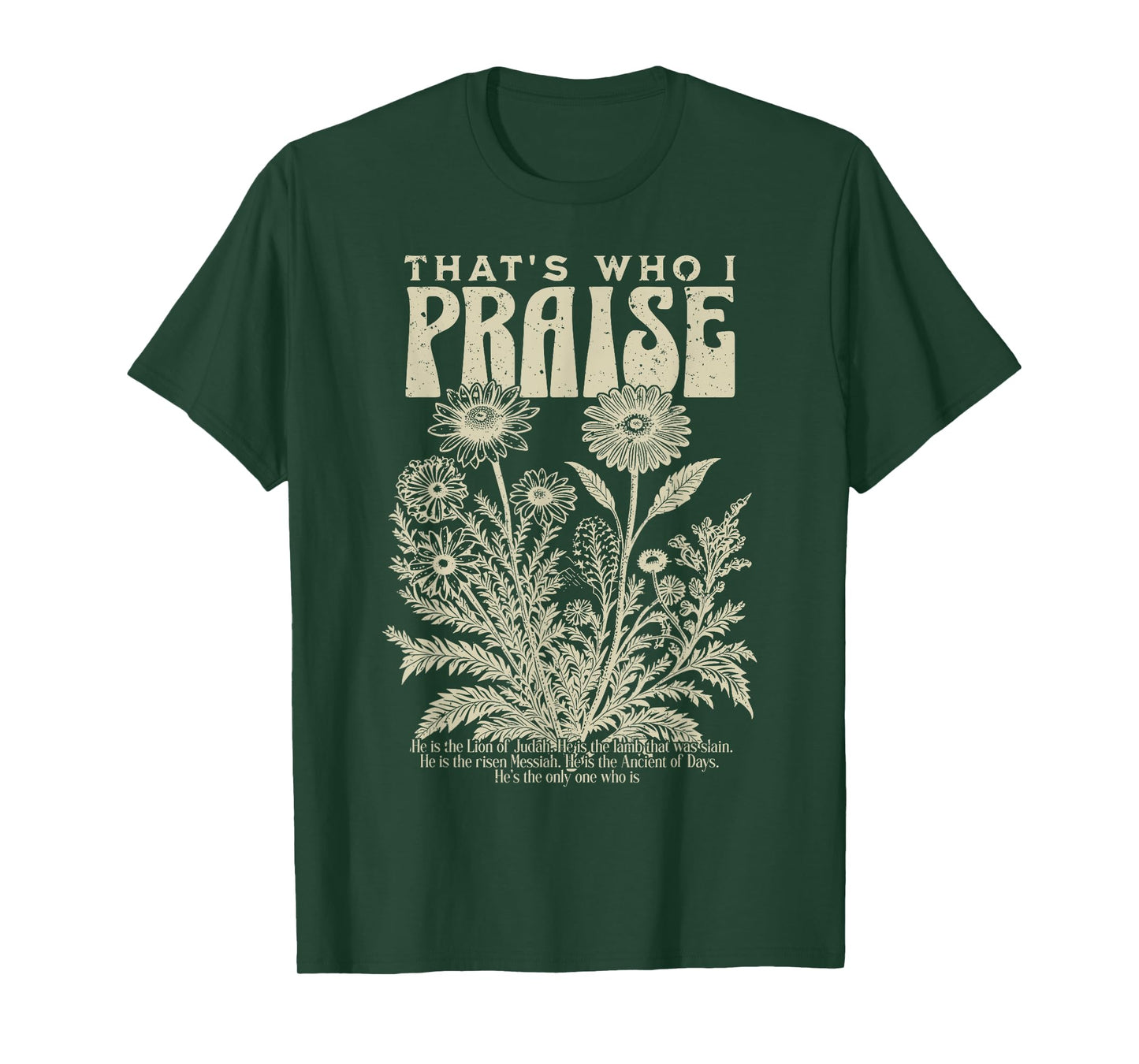 Brandon That's Who I Praise Jesus Christian Lake Merch T-Shirt