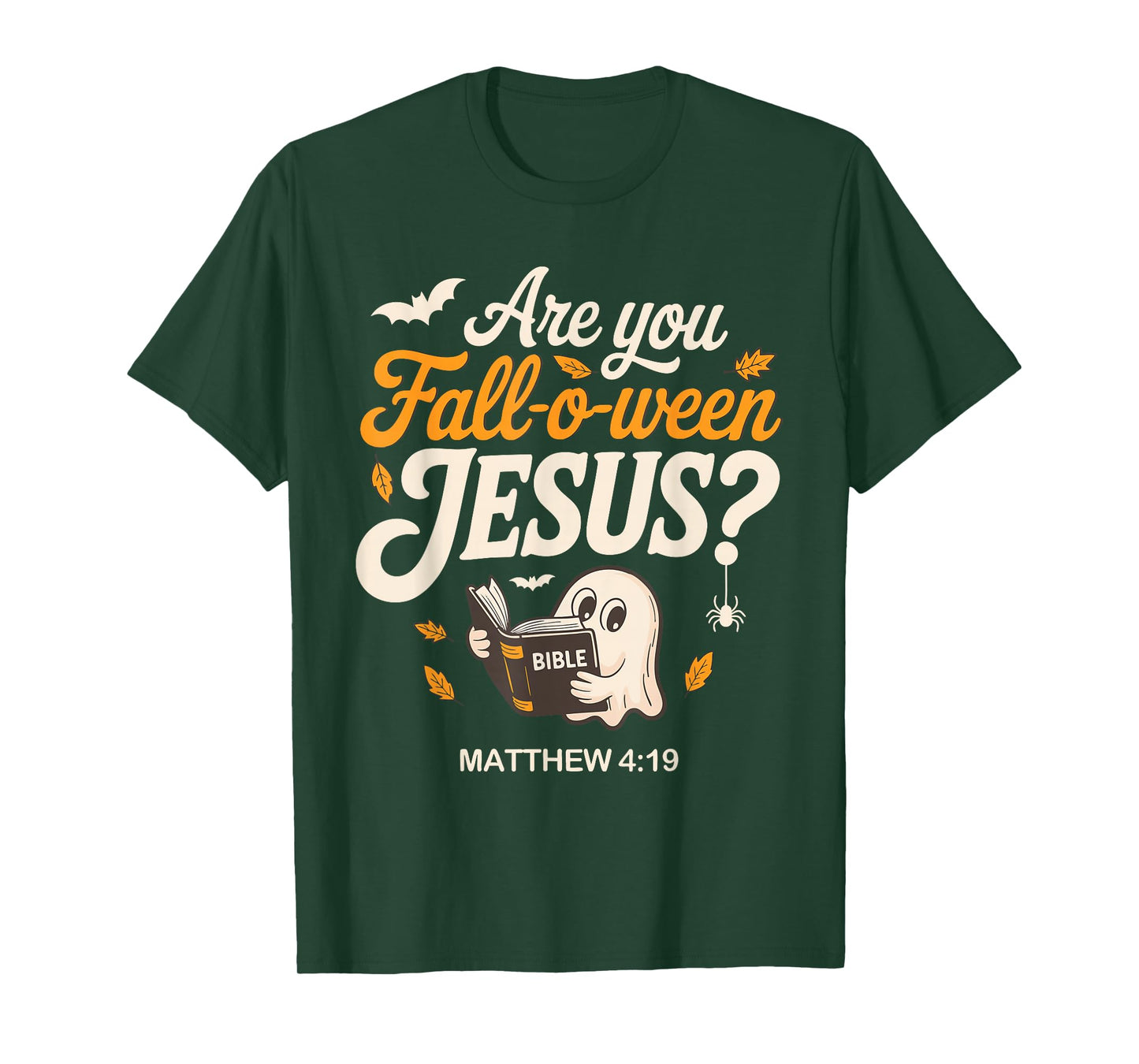 Retro Fall Religious Bible Matthew are You Fall-O-Ween Jesus T-Shirt