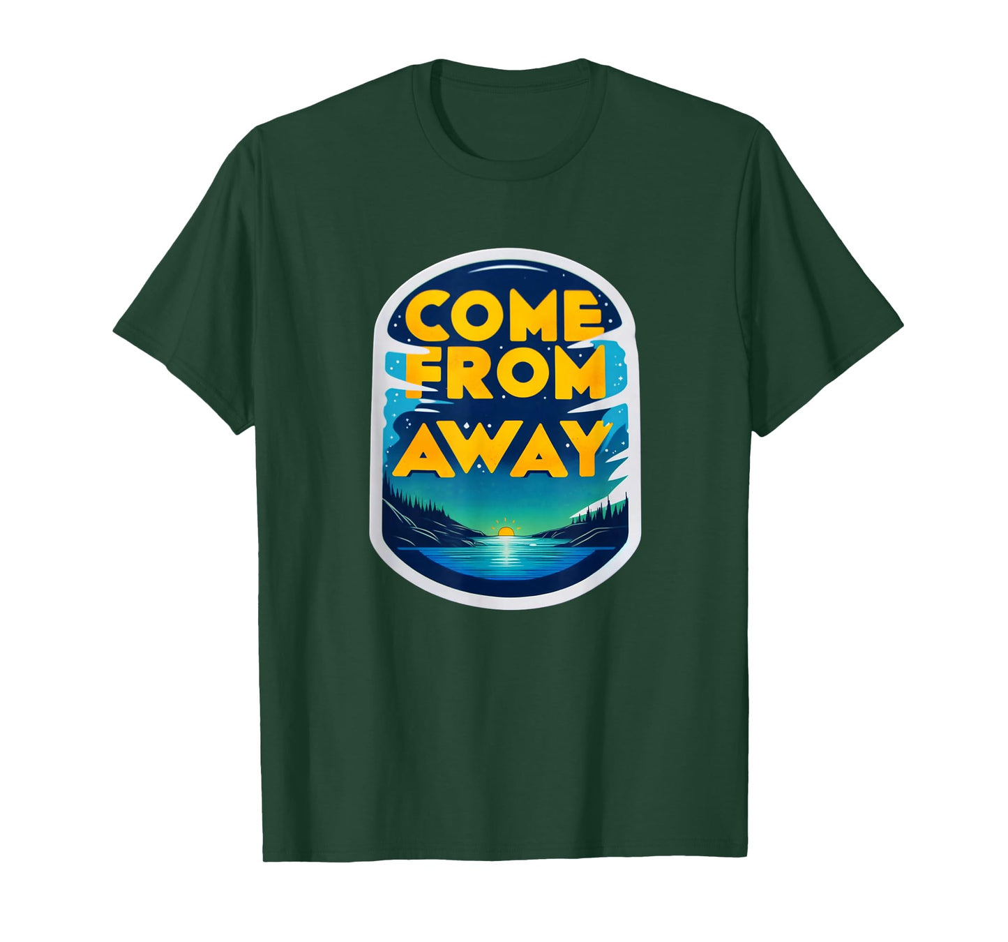 StageNotes Come From Newfoundland CFA Away Musical Theatre T-Shirt, Small, Black