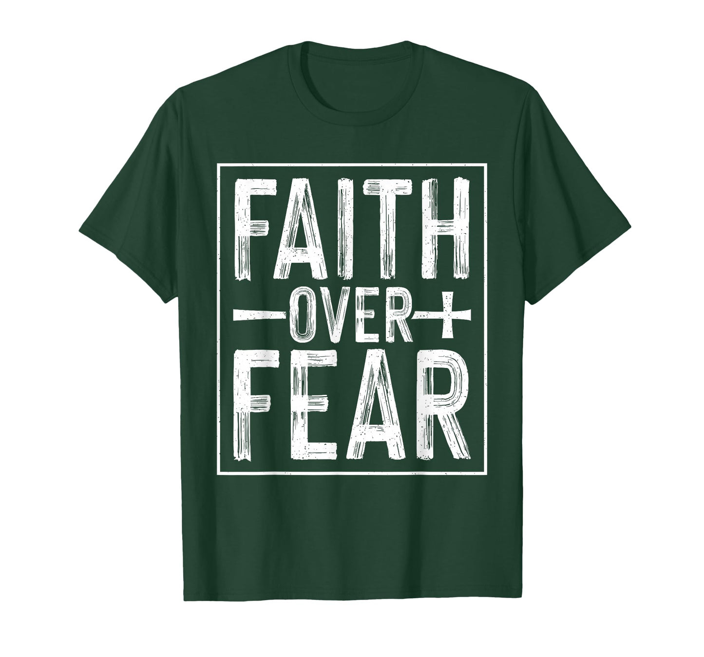 Faith Over Fear Christian - Religious Scripture Bible Verse T-Shirt