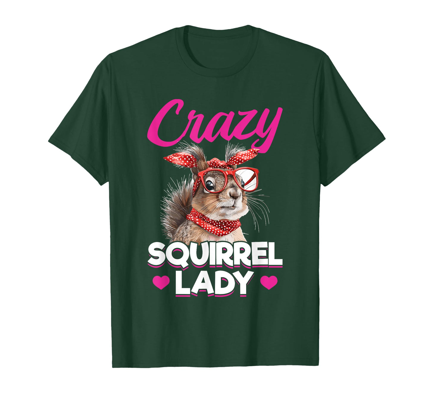Funny Squirrel Animal Crazy Squirrel Lady T-Shirt