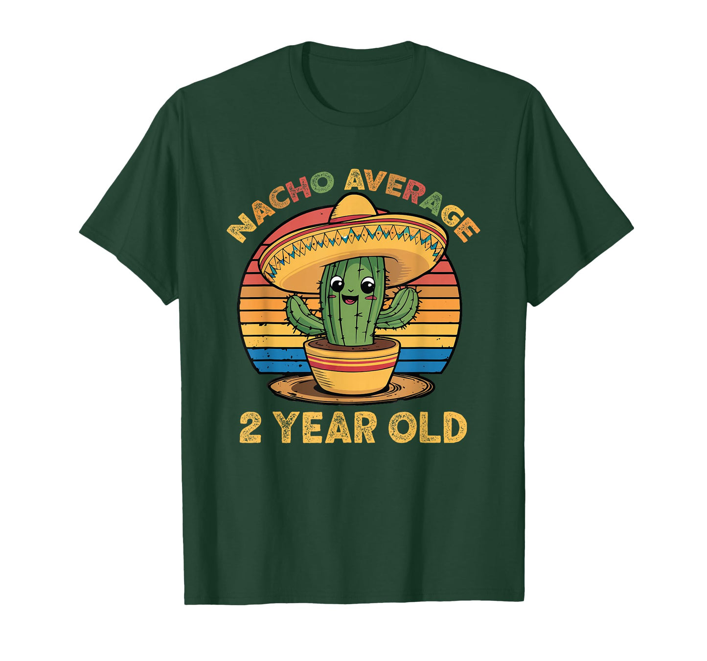 Nacho Average 2 Year Old Cinco De Mayo 2nd Birthday Funny T-Shirt