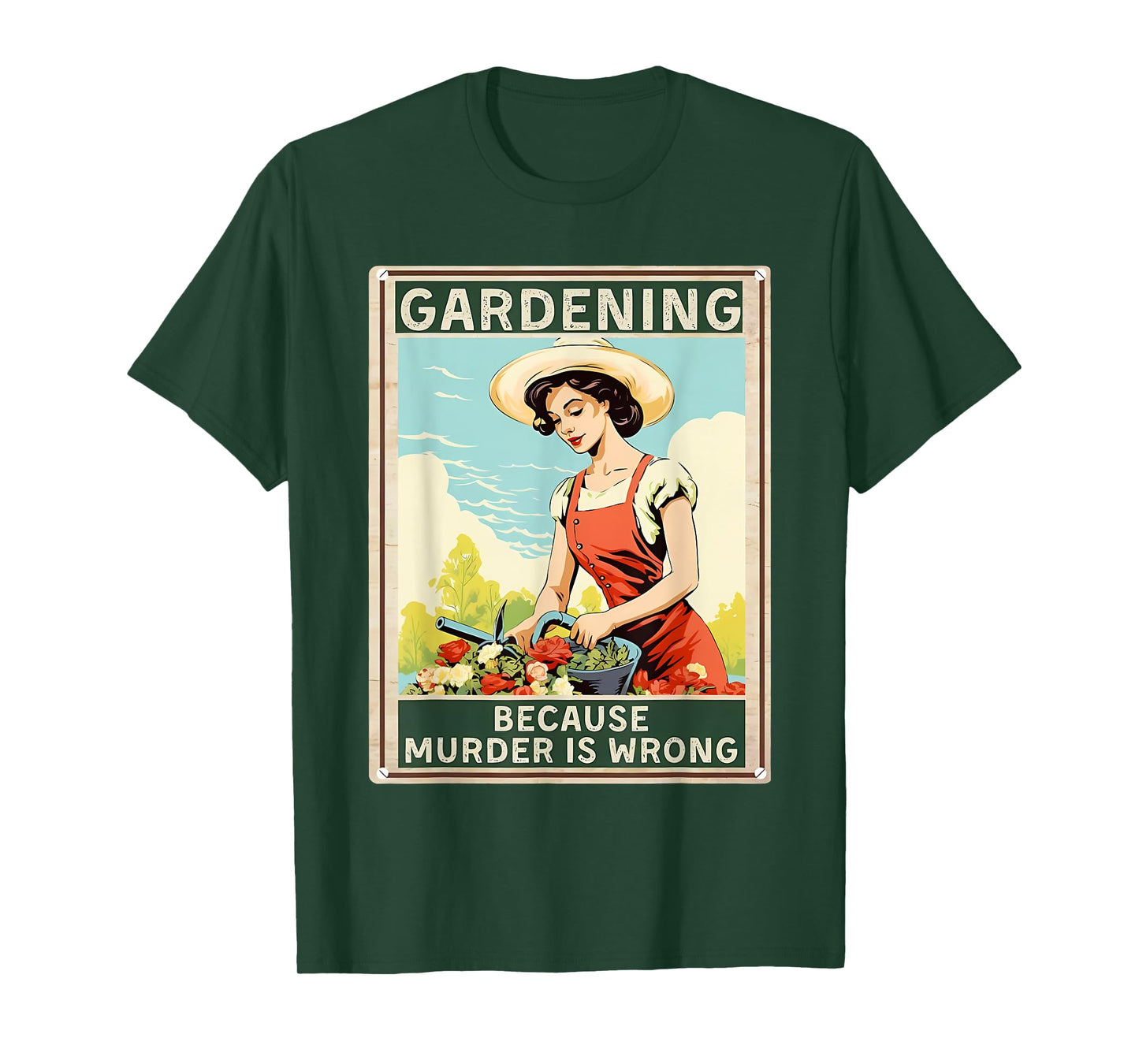 gardening because murder is wrong T-Shirt