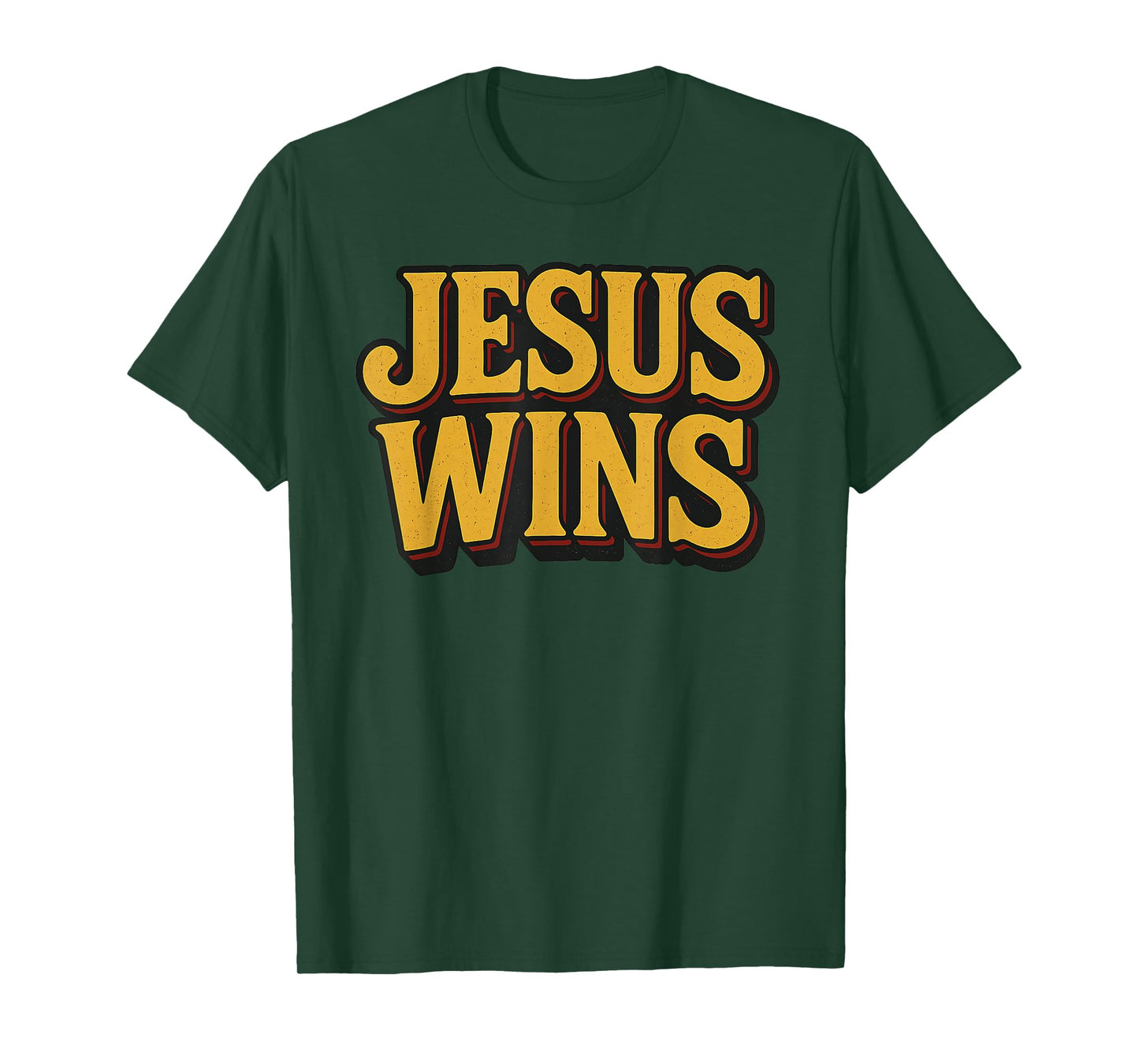 Jesus Wins - Inspirational Christian Faith T-Shirt