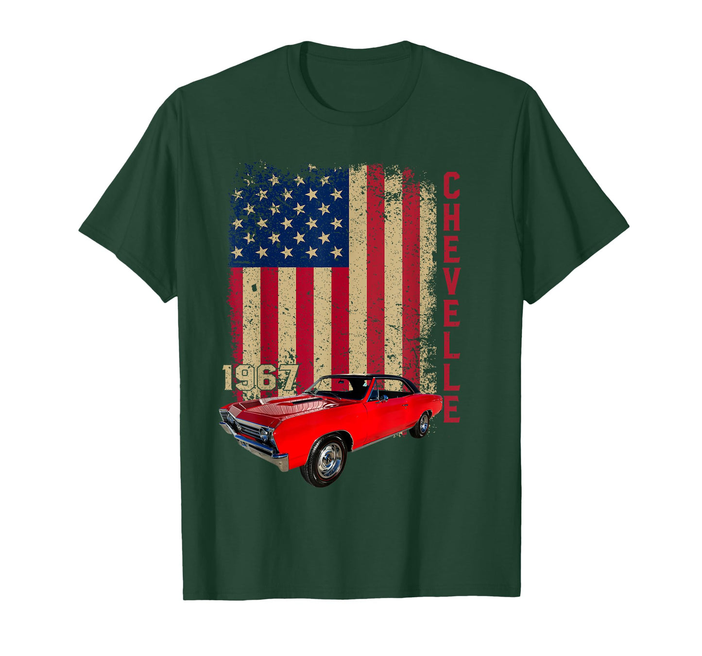 Jersey Style Chevelle 67 1967 Old School Muscle Car T-Shirt