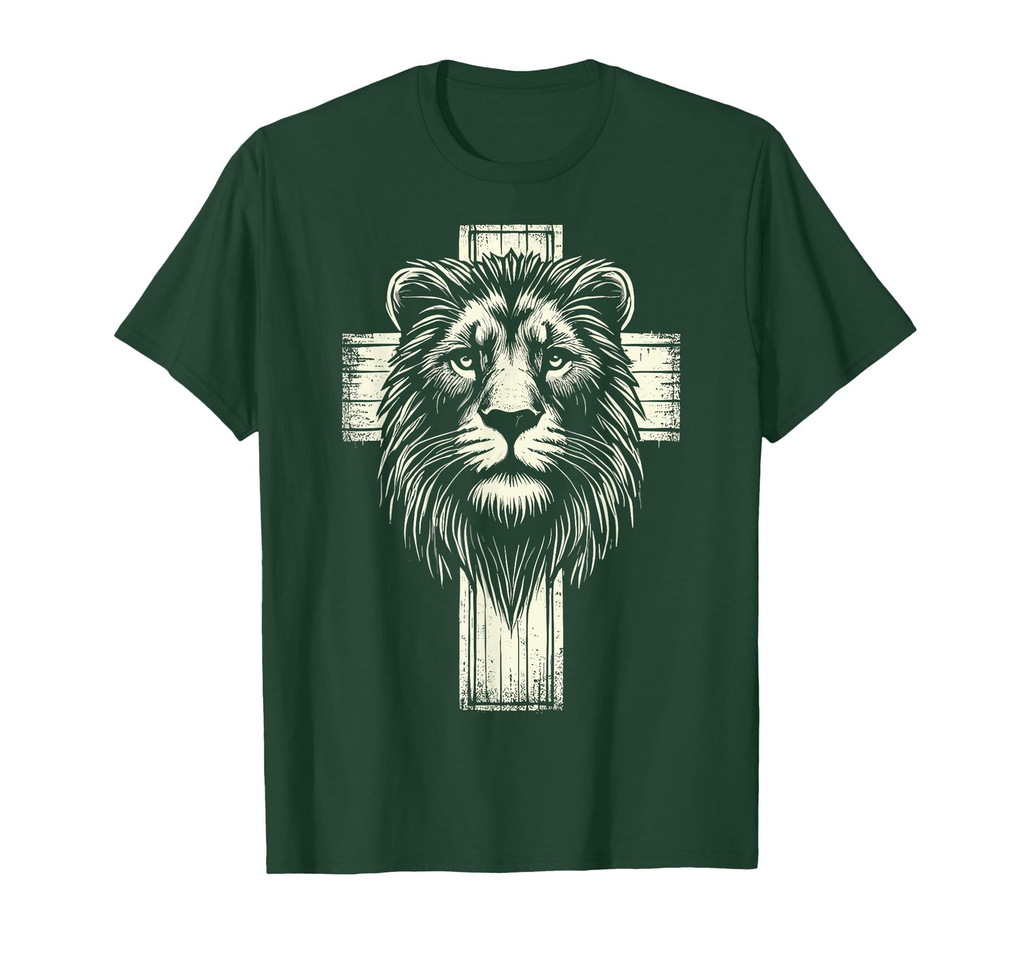 Lion of Judah Christian Lion Cross T-Shirt