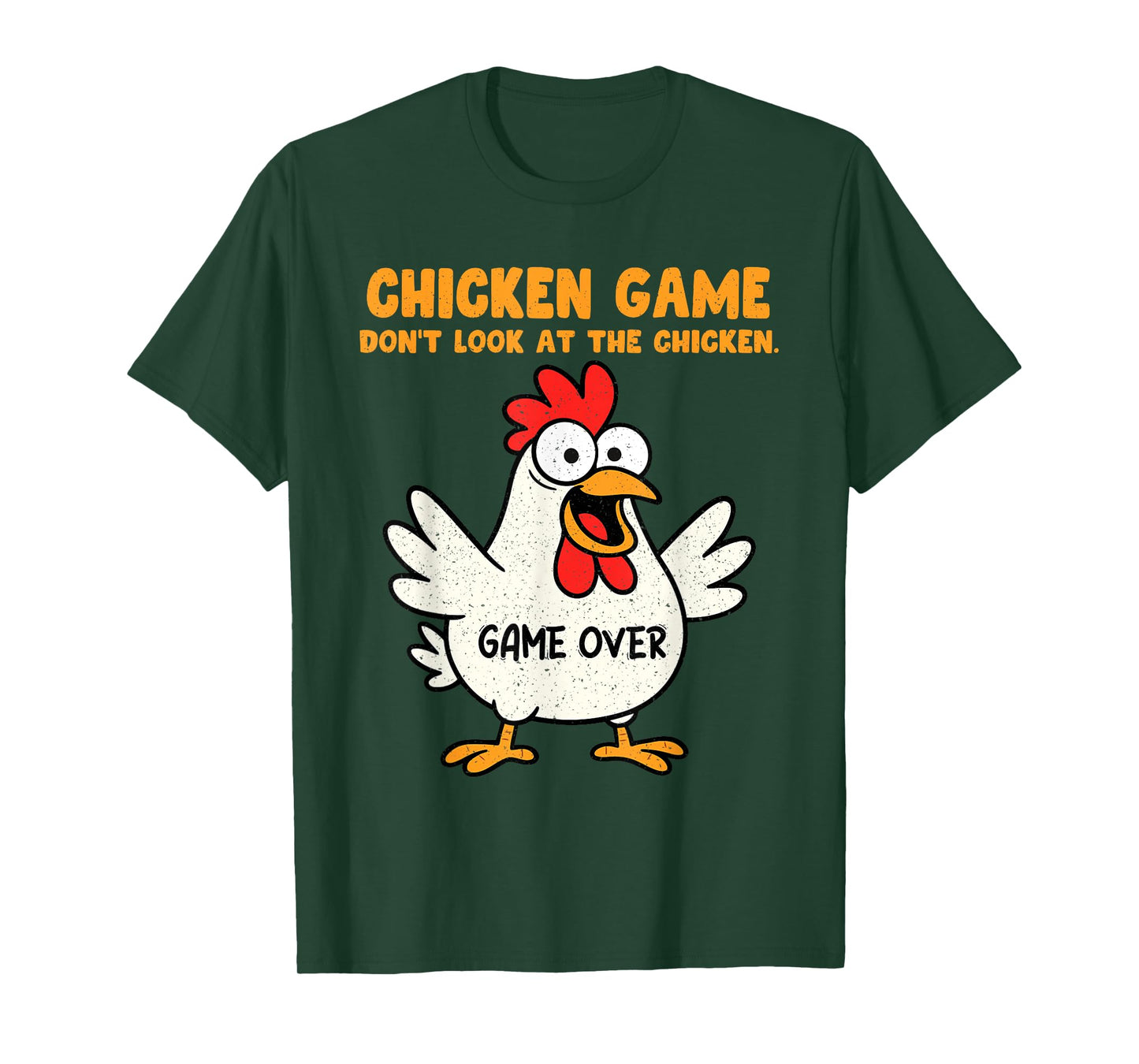 Funny Chicken Game Don't Look At The Chicken Animal Meme Gag T-Shirt