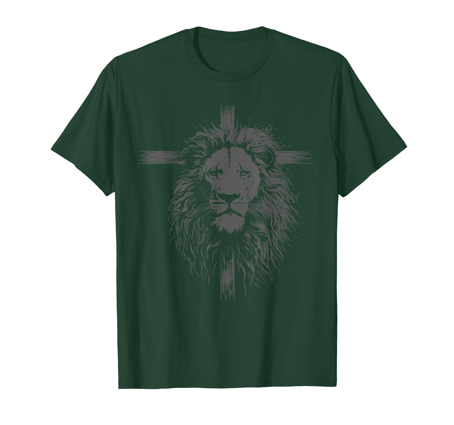 Christian Cross Lion Religious Faith Jesus Pastor T-Shirt