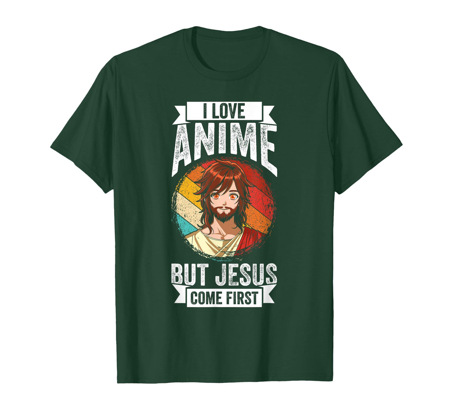 I Love Anime BUT Jesus Come First Anime Jesus T-Shirt